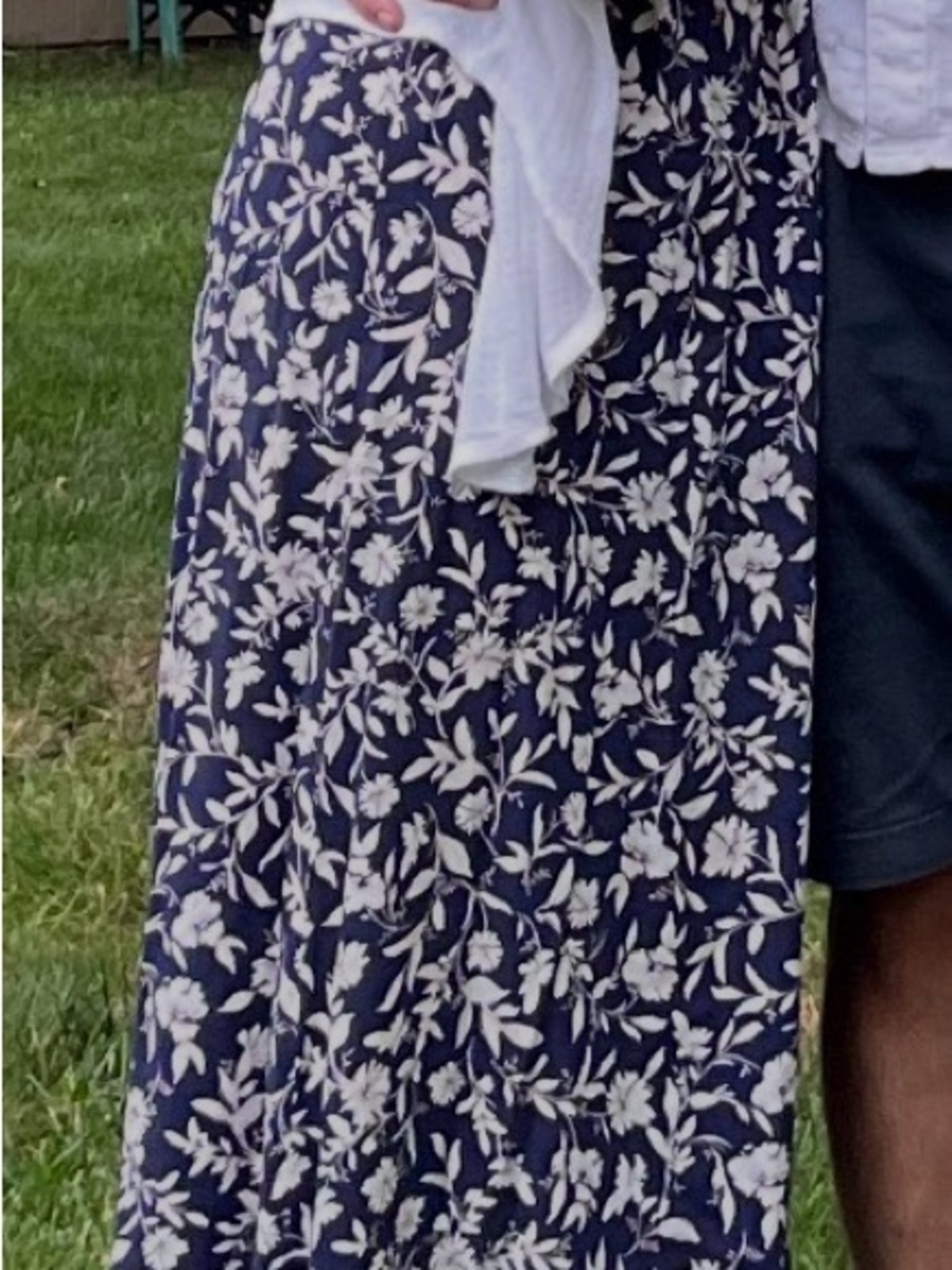 Old Navy Blue Floral Maxi Dress